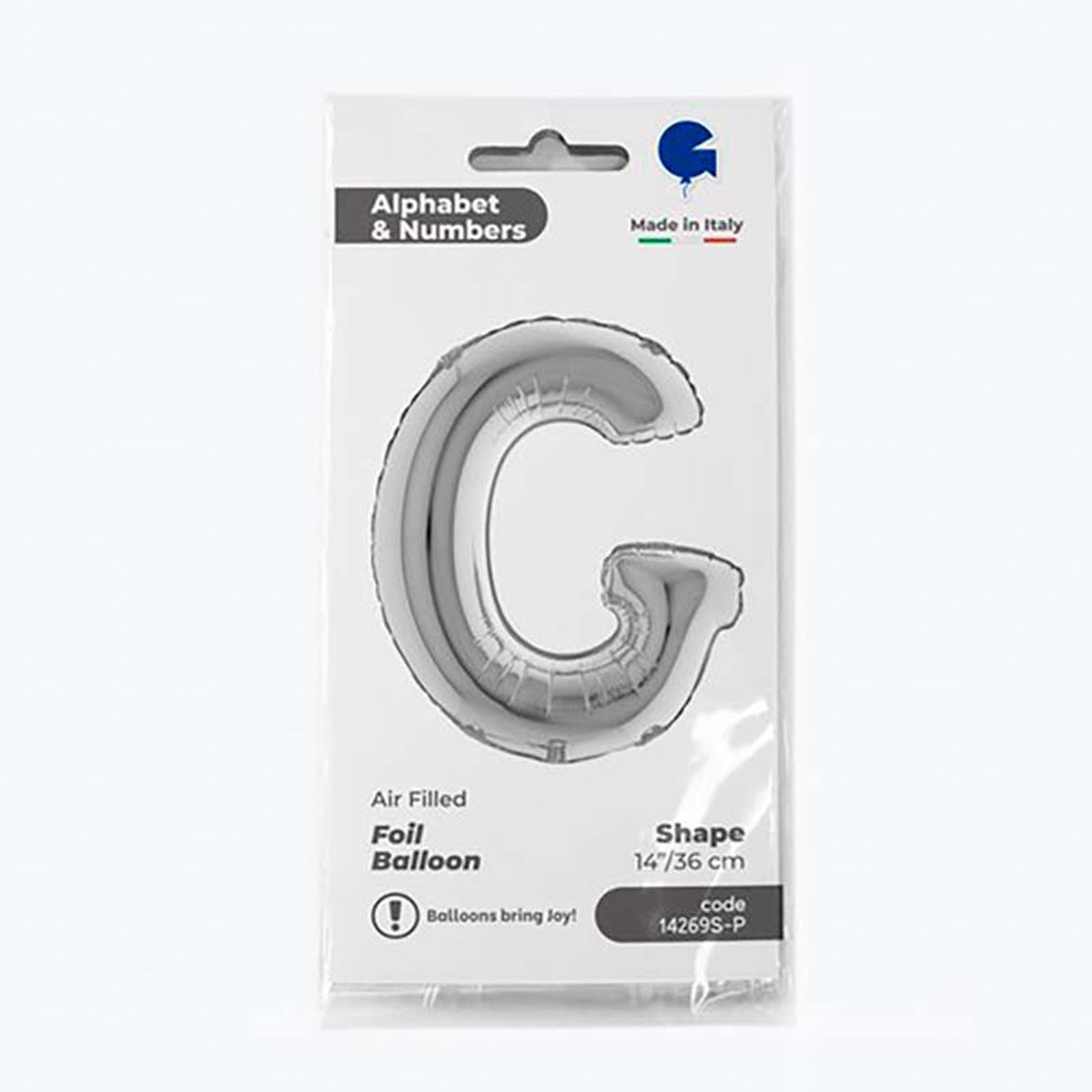 grabo-folienballon-buchstabe-g-silber-36-cm-14-zoll image 2