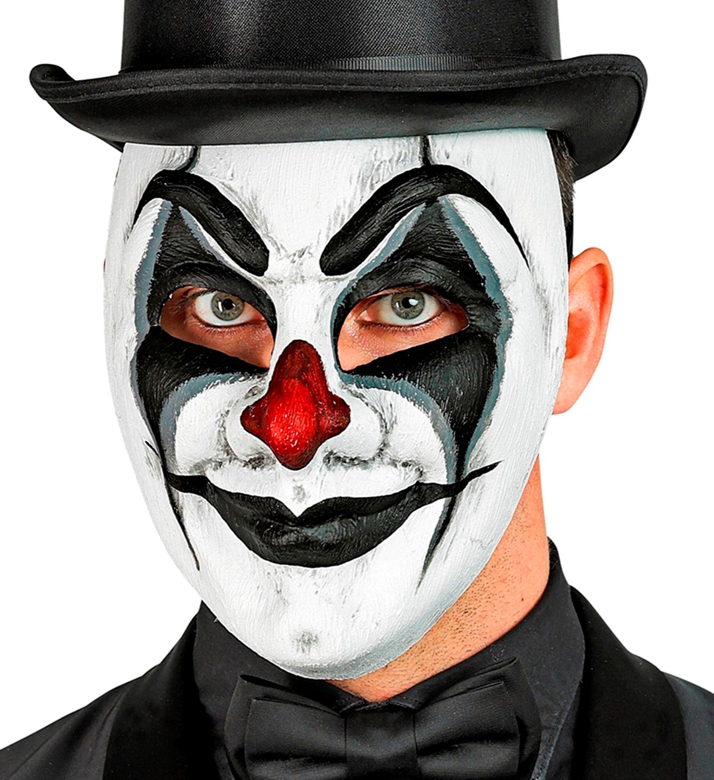 halloween-clownmaske-commedia-dell-arte-wei-schwarz image 3