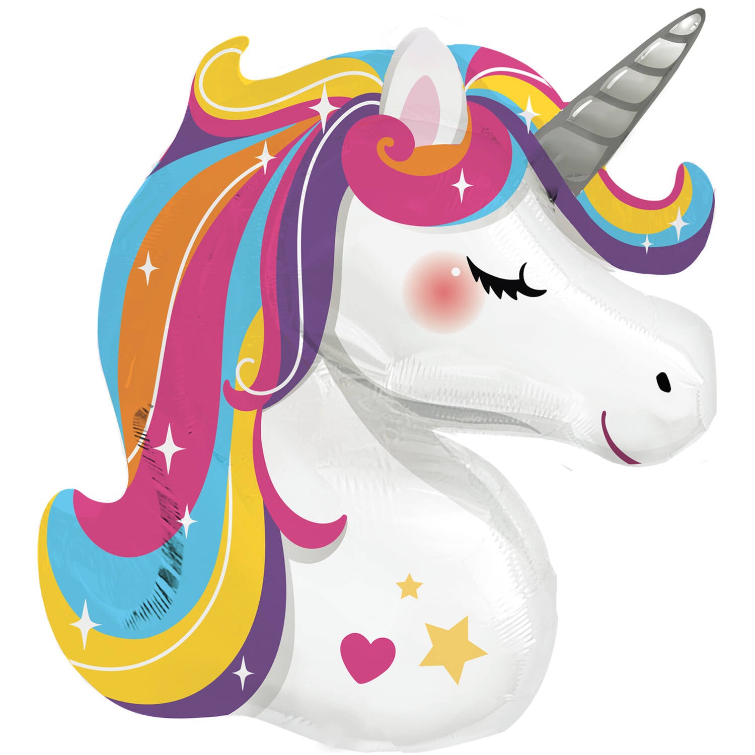 das-kost-mland-folienballon-bright-rainbow-unicorn-70x78cm image 1