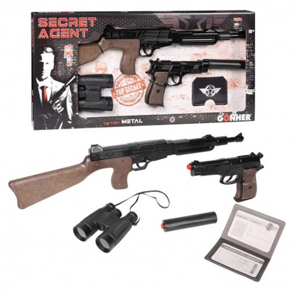 gonher-239-6-fbi-pistolen-set-4-tlg-agenten-spielzeug image 1