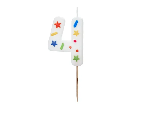 das-kost-mland-dekorationen-zahlenkerze-4-wei-konfetti-5-5cm image 1