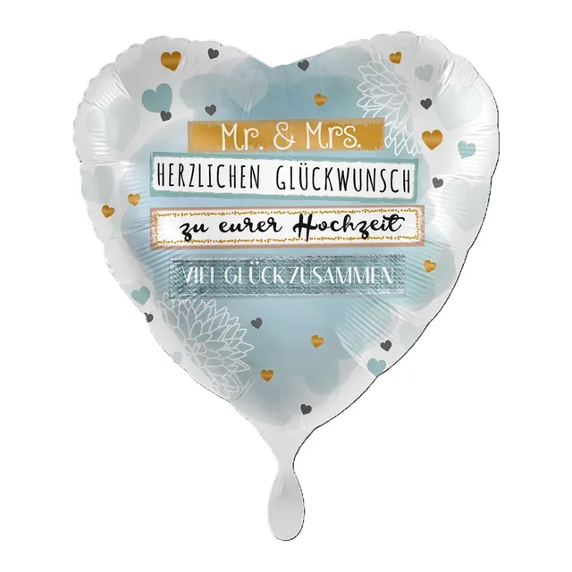 das-kost-mland-dekorationen-mr-mrs-herz-folienballon-43cm image 1