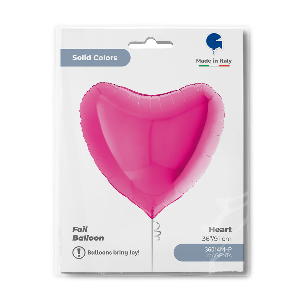 das-kost-mland-uni-herz-folienballon-91-cm-magenta image 2