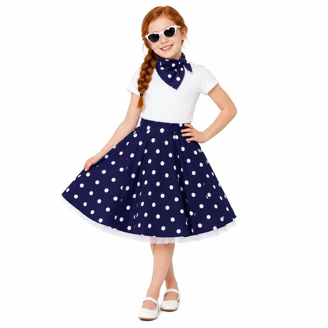 das-kost-mland-accessoires-50er-tellerrock-halstuch-blau-wei image 1