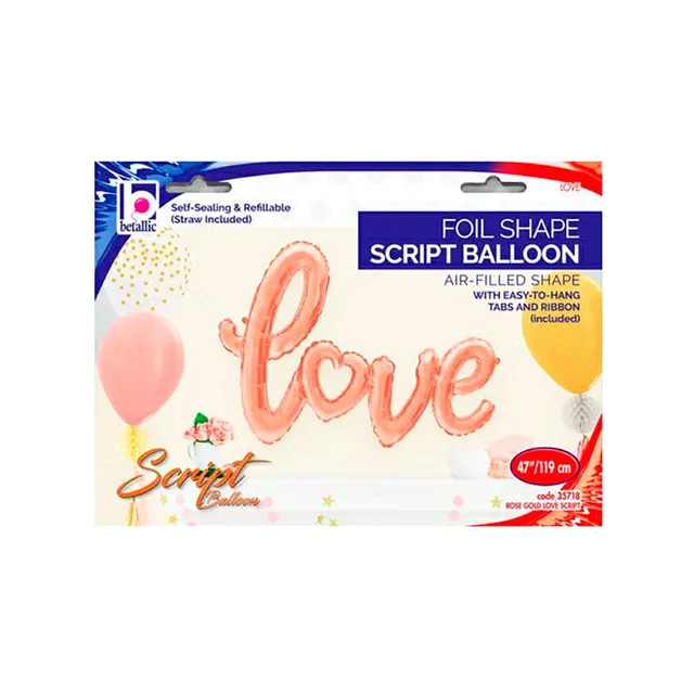 das-kost-mland-dekorationen-ballongirlande-love-119cm-rosegold image 1