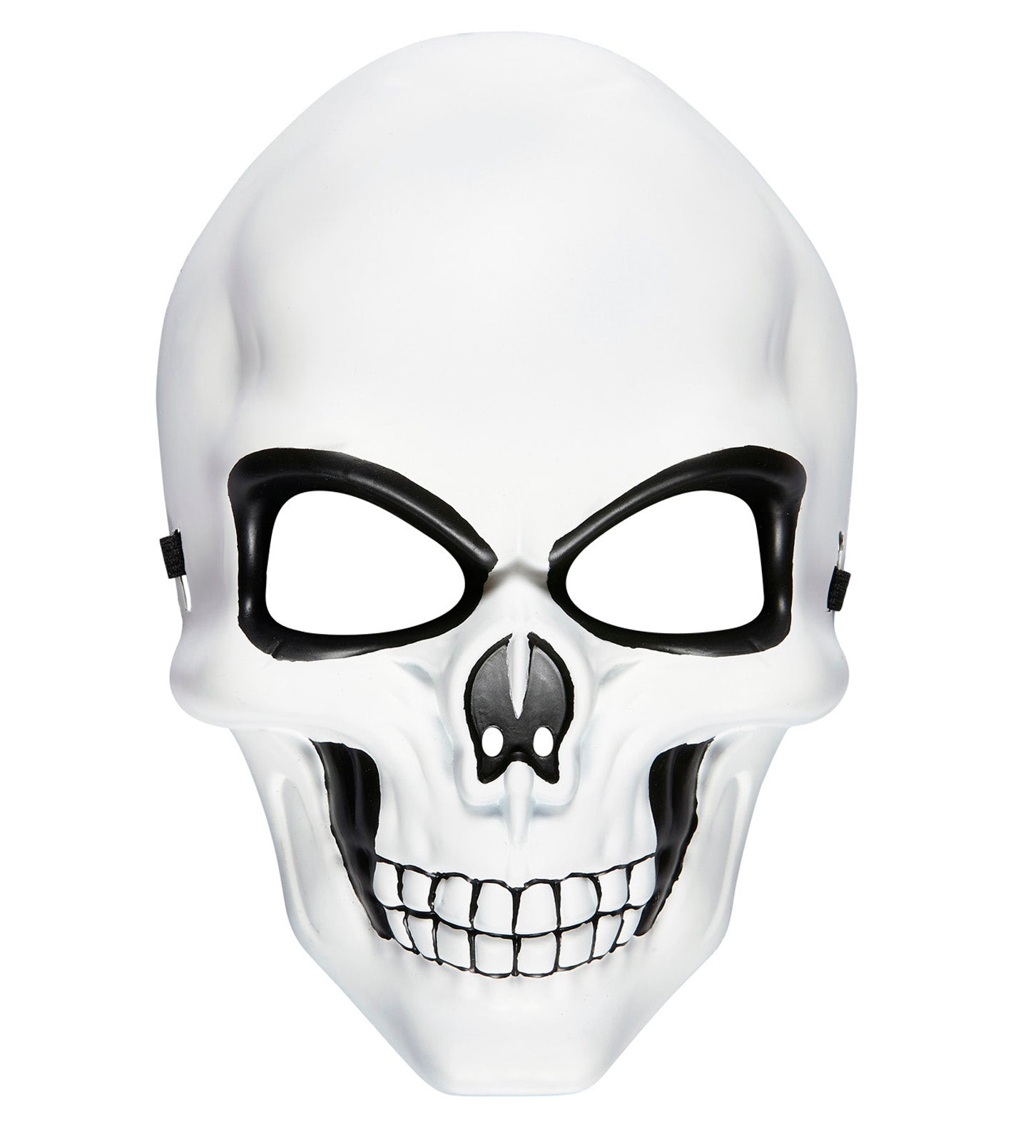 das-kost-mland-halloween-maske-totenkopf-wei-schwarz-gesichtsmaske image 1