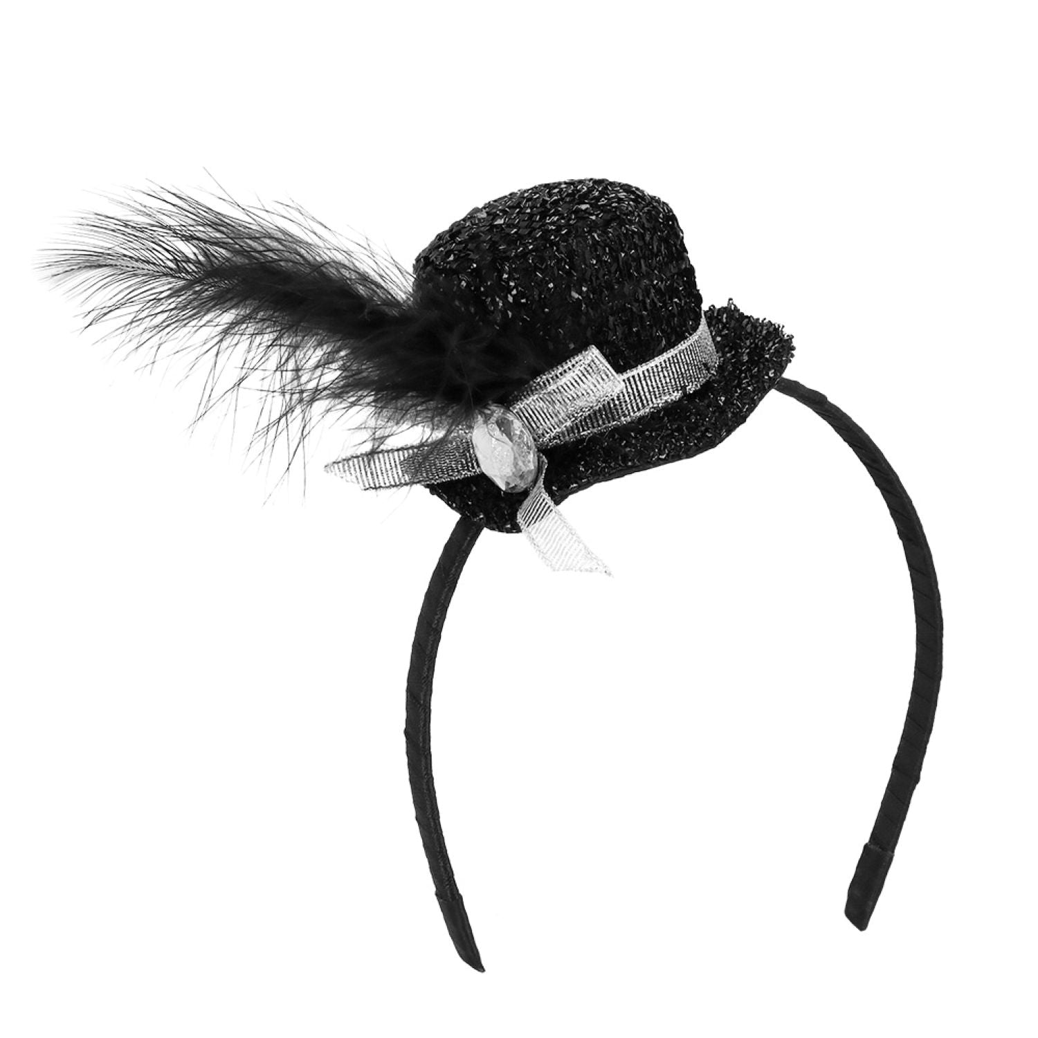 das-kost-mland-diadem-glitter-haarreif-mini-hut-glitzer-fasc image 5