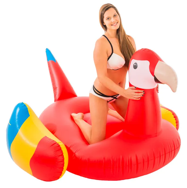 das-kost-mland-dekorationen-schwimmtier-papagei-xxl-195-cm image 1