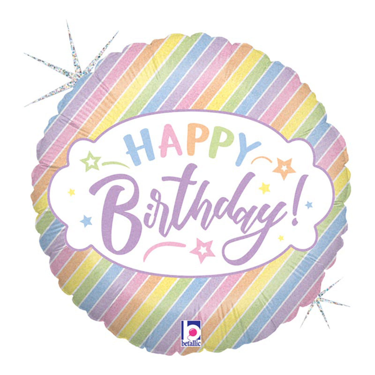 das-kost-mland-happy-birthday-folienballon-46cm-pastell-glitter image 1
