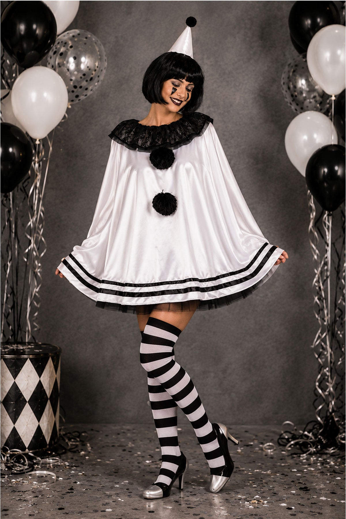 das-kost-mland-ringelstr-mpfe-overknees-kniestr-mpfe-schwarz-wei image 5