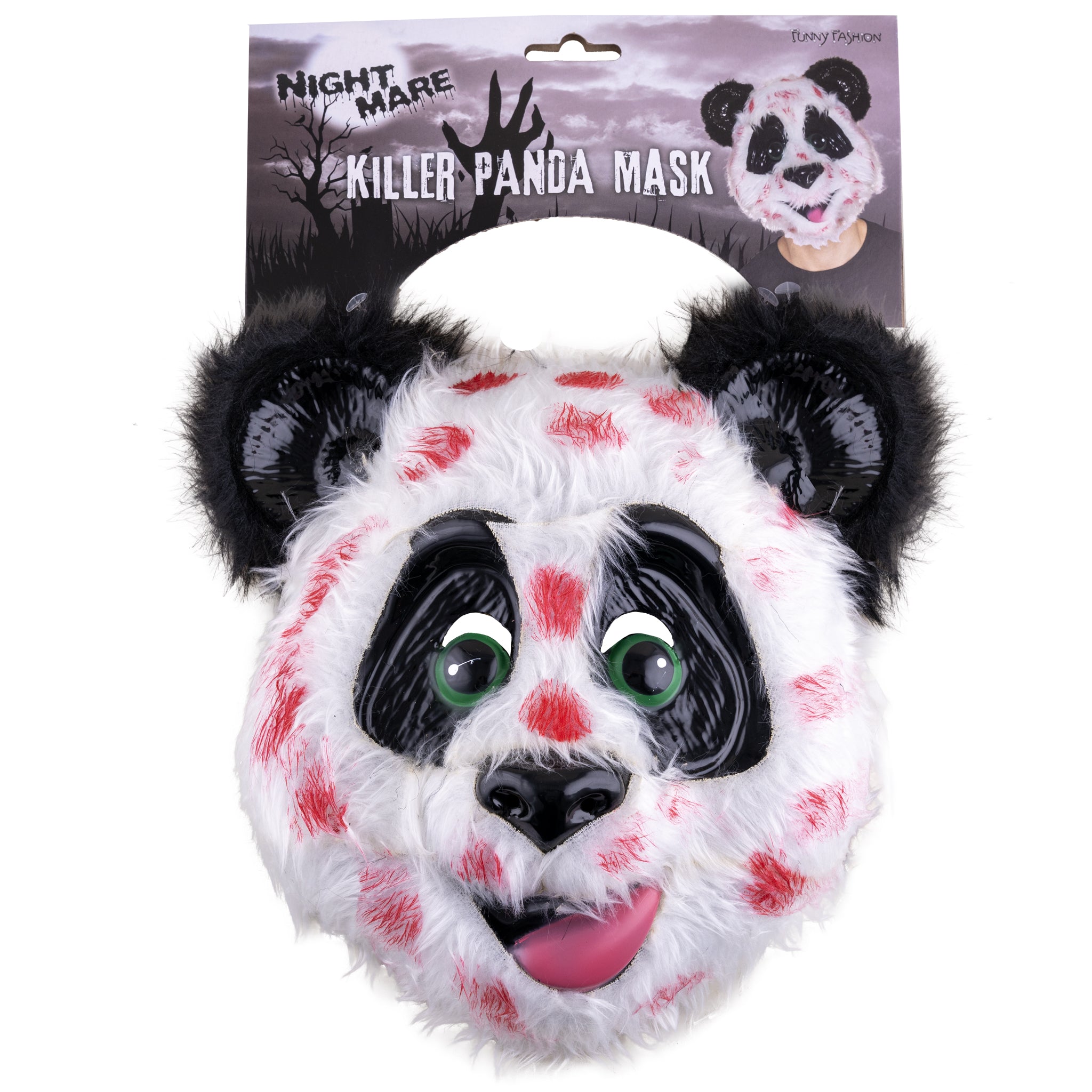 grusel-panda-halloween-maske-blutig-pl-sch-einheitsgr-e image 2
