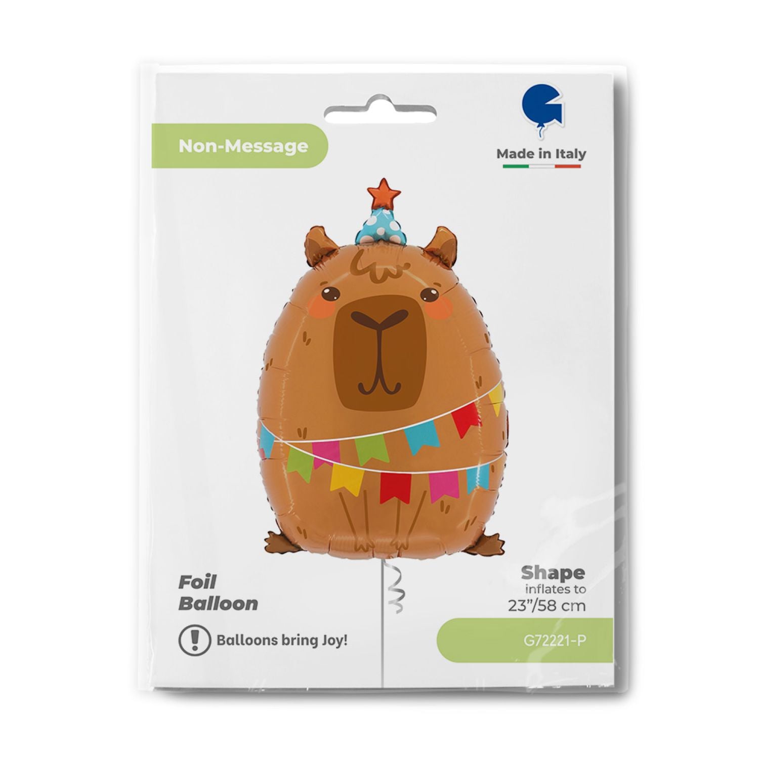 das-kost-mland-shape-folienballon-capybara-wasserschwein-56-cm image 2