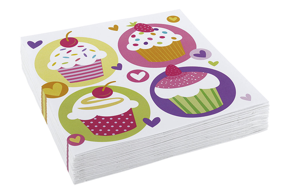 das-kost-mland-cupcake-servietten-bunt-20-st-ck-33x33cm image 1