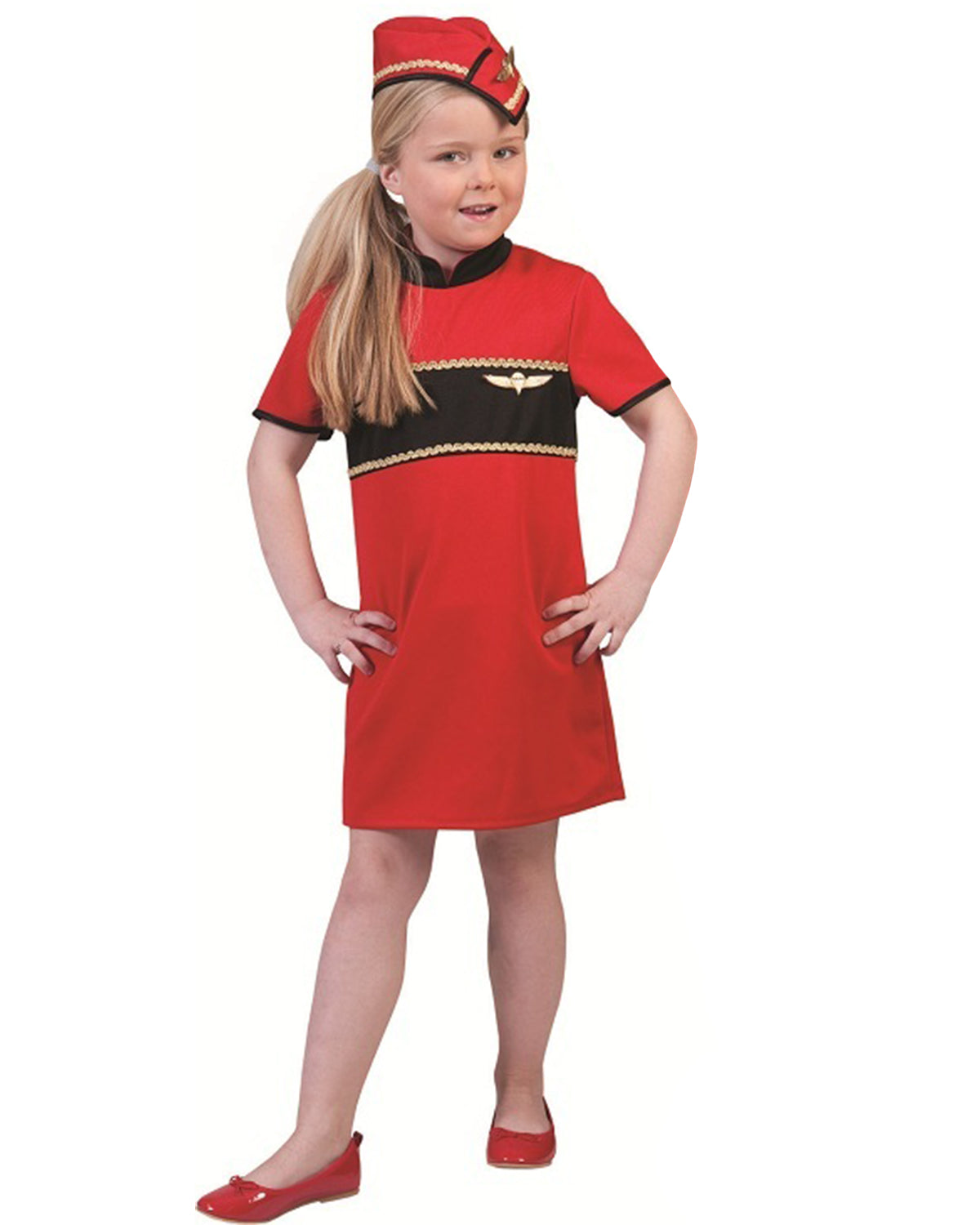 stewardess-betty-kost-m-m-dchen-rot-gr-e-164 image 1