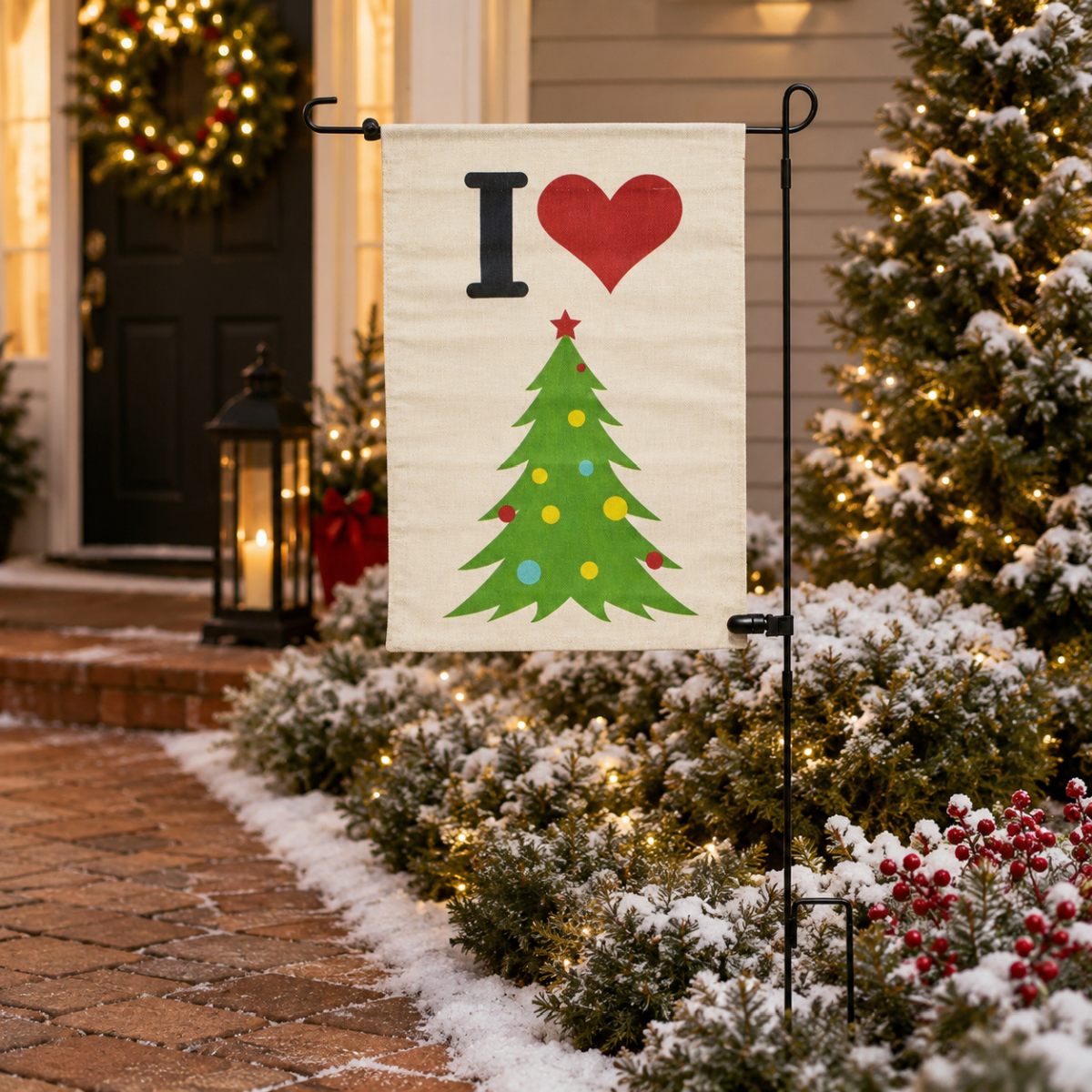 das-kost-mland-gartenfahne-weihnachten-ich-liebe-weihnachten-90-cm image 2
