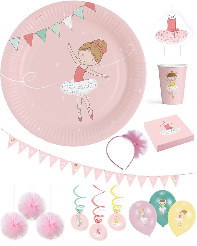 amscan-little-dancer-pappteller-22-8cm-ballerina-8-st-ck image 1