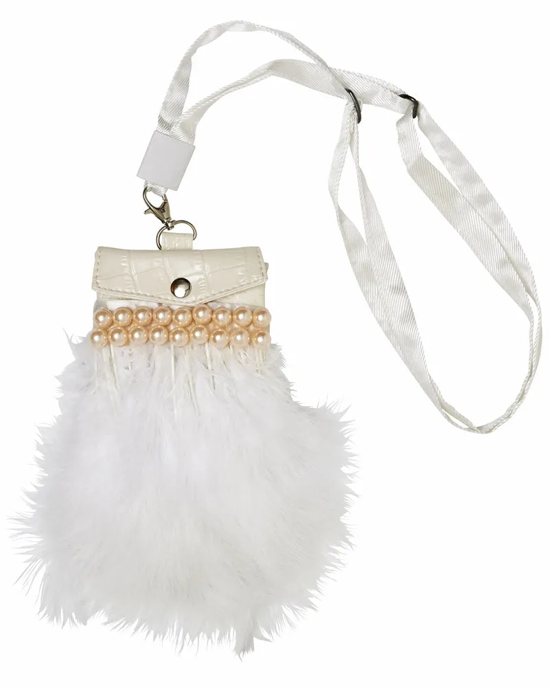 das-kost-mland-accessoires-handtasche-federn-perlen-engel-wei image 1