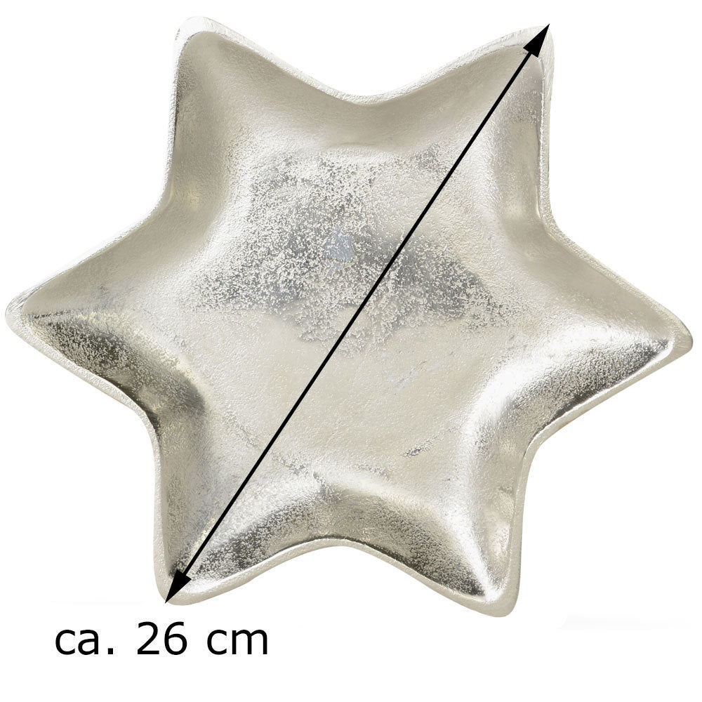 riffelmacher-70331-stern-dekoteller-alu-silber-26-cm image 2