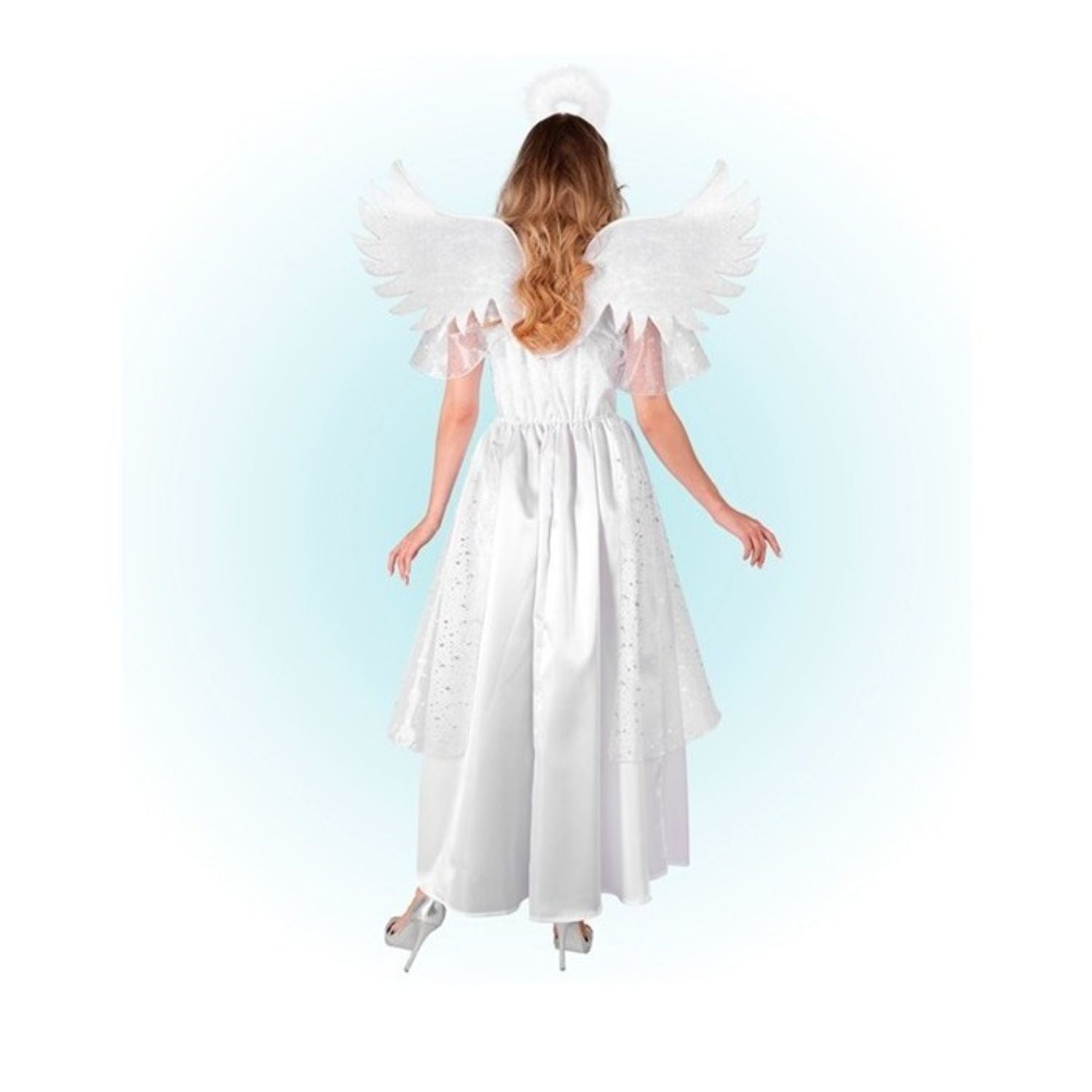 das-kost-mland-damen-engel-kost-m-wei-silber-kleid-fl-gel image 4