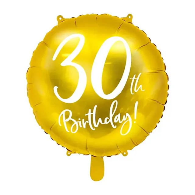 das-kost-mland-folienballon-30th-birthday-gold-45-cm image 1