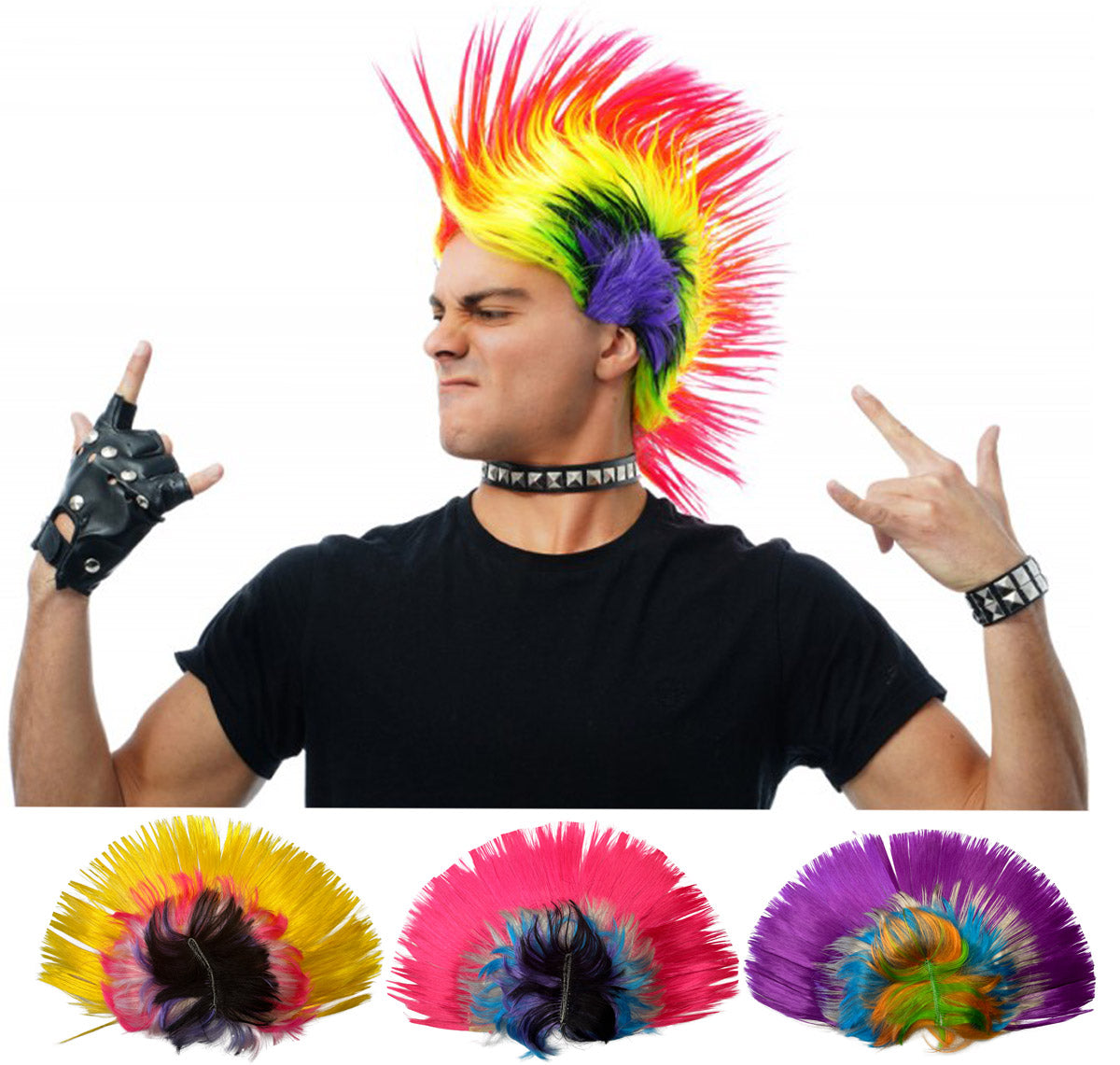 das-kost-mland-punk-per-cke-irokese-bunt-f-r-erwachsene image 1