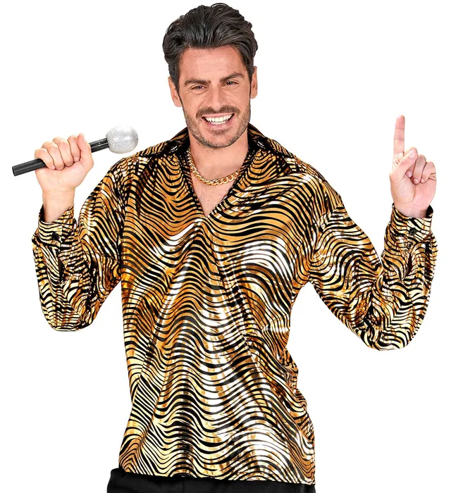 das-kost-mland-fever-disco-hemd-herren-m-l-gold-schwarz image 1