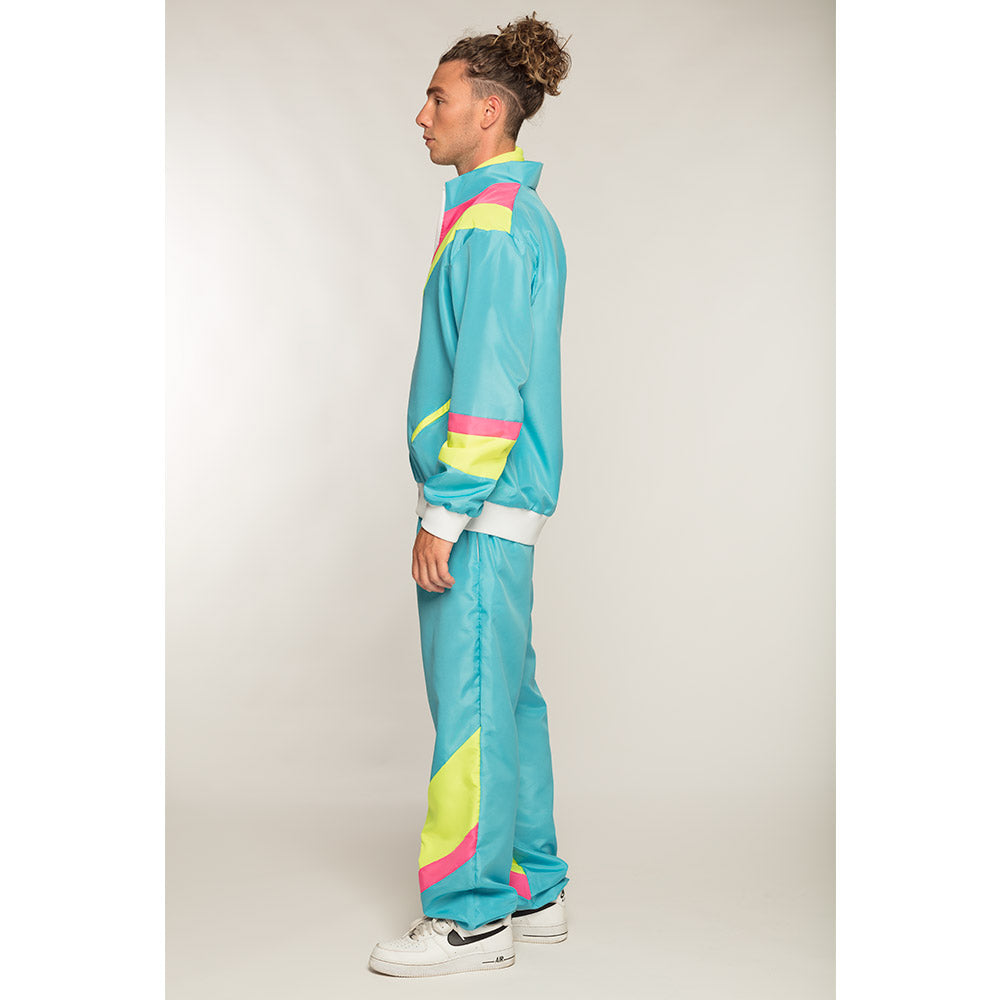 retro-man-trainingsanzug-herren-neonblau-uv-80er-kost-m image 6