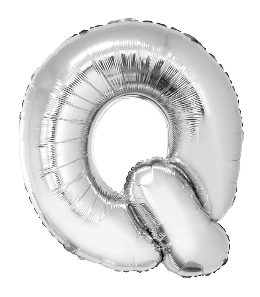 das-kost-mland-deko-xxl-buchstaben-folienballon-100cm-silber-q image 1