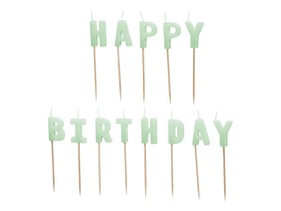 das-kost-mland-happy-birthday-geburtstagskerzen-hellgr-n-2-5-cm image 1
