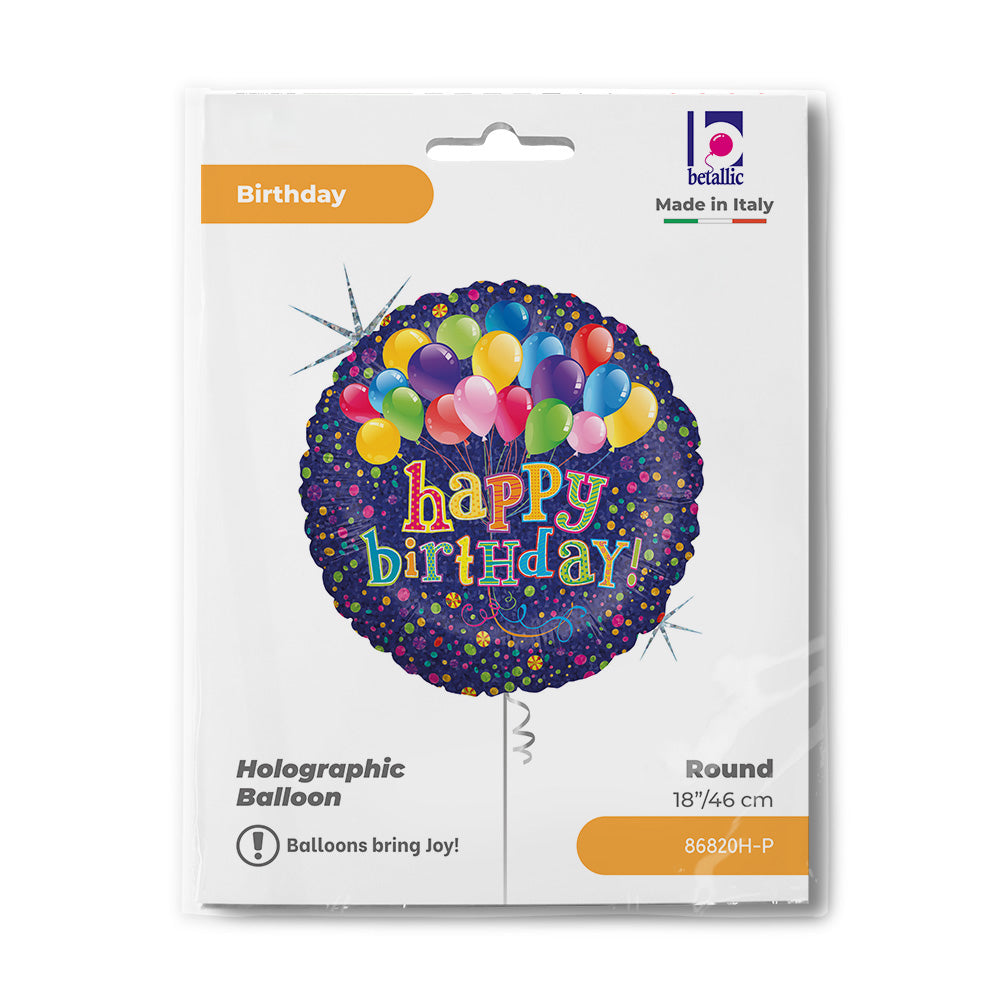 das-kost-mland-folienballon-happy-birthday-ballonstrau-holo-46-cm image 2