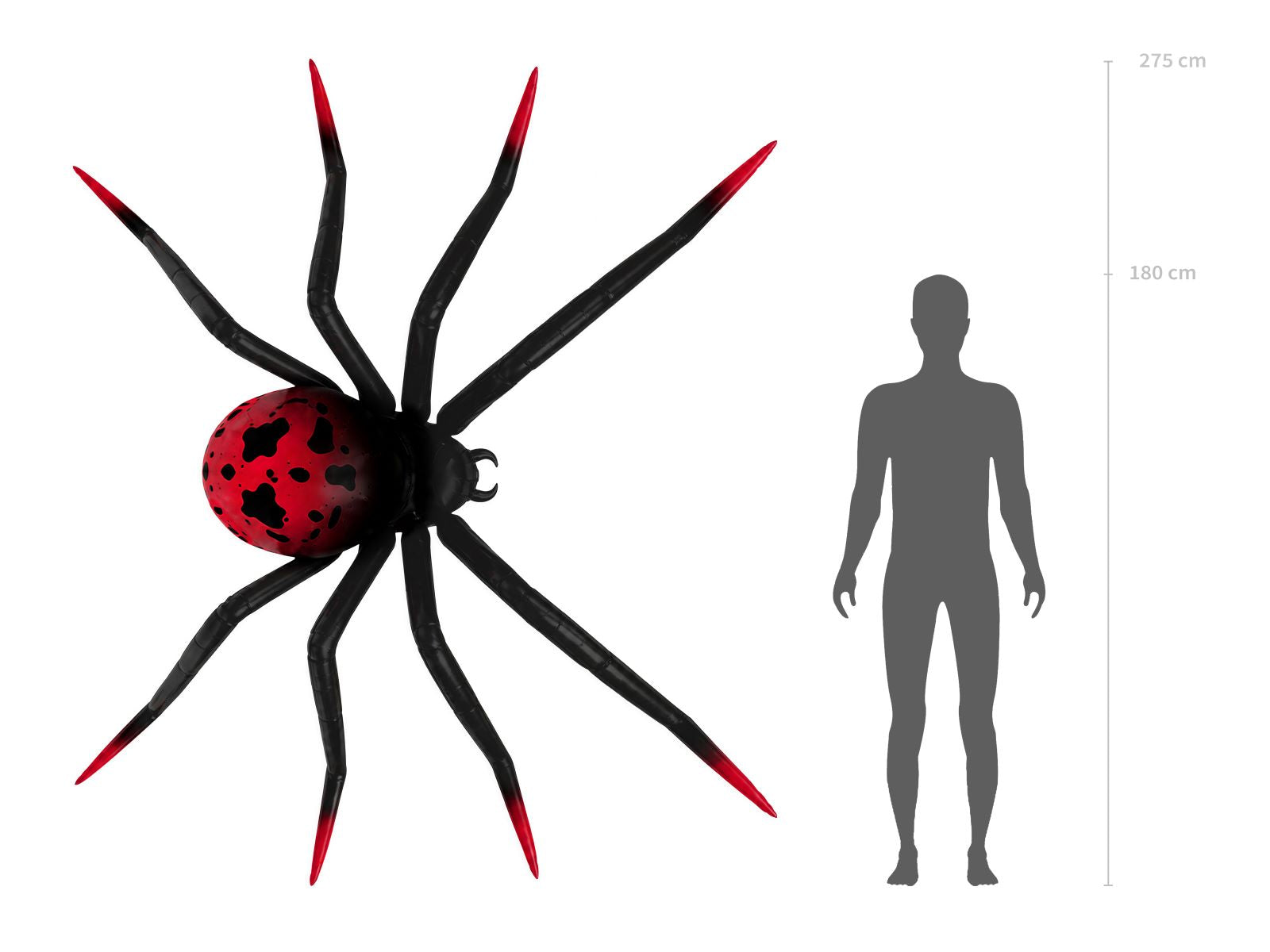 das-kost-mland-spinne-xxl-folienballon-stehend-275x152-cm image 2