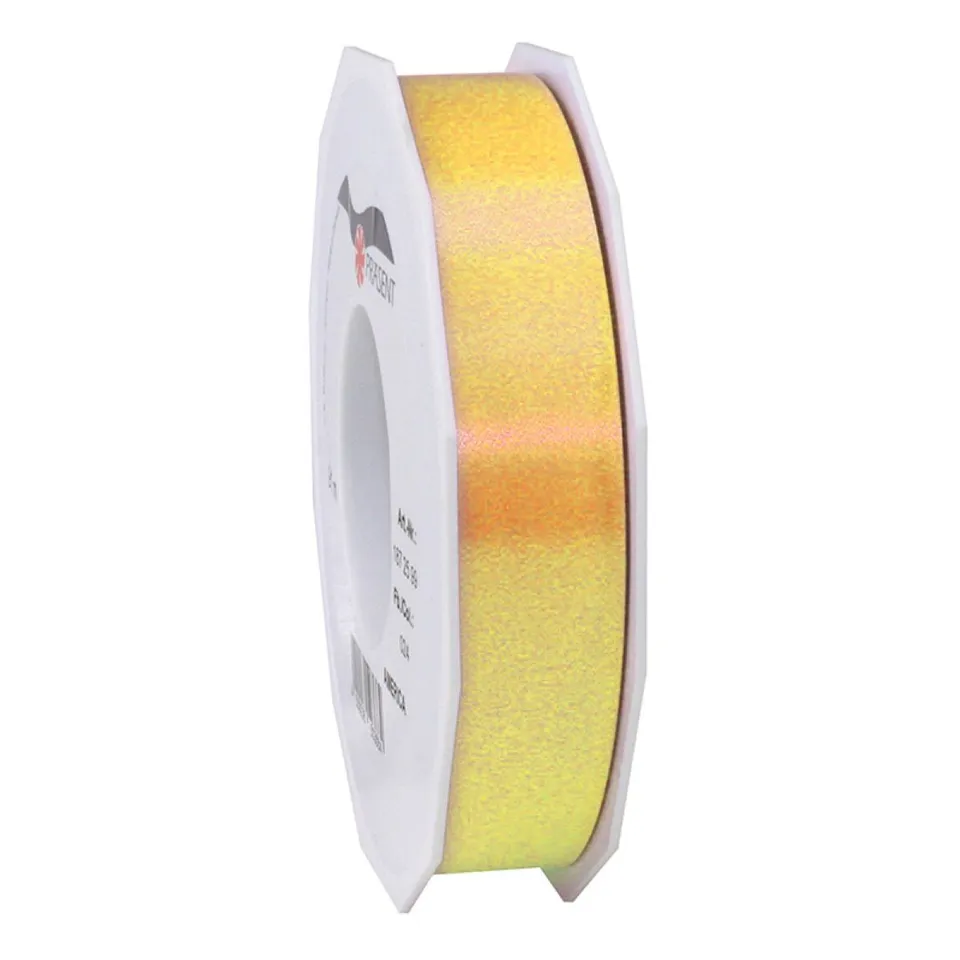 goldina-loy-geschenkband-polyband-gelb-25mm-91m-rolle image 1