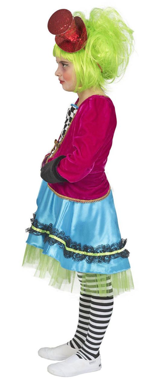 das-kost-mland-m-dchen-hutmacher-kost-m-gr-128-zirkus-kleid image 4