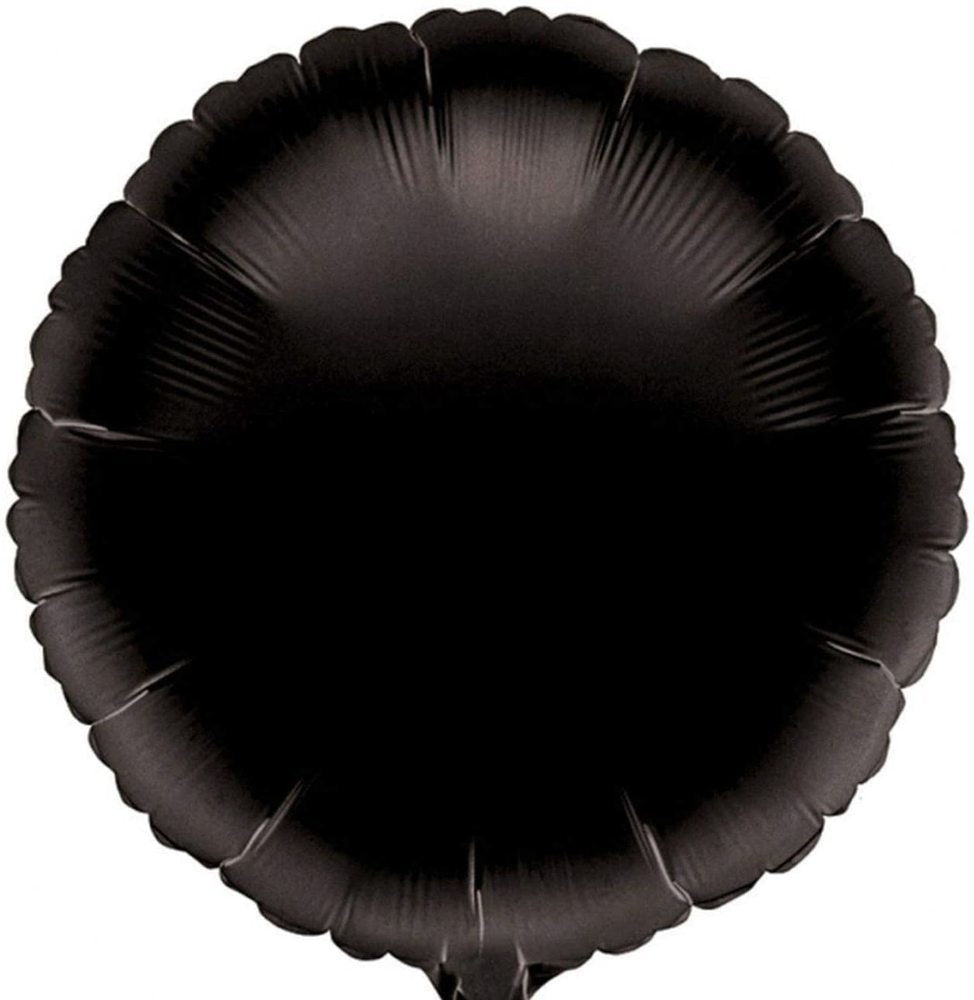 das-kost-mland-dekorationen-standard-folienballon-43cm-rund-schwarz image 1