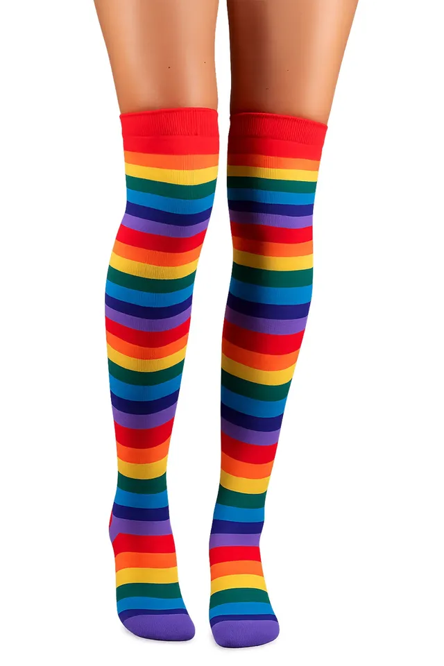 das-kost-mland-ringelstr-mpfe-overknees-414110-bunt-gestreift image 1