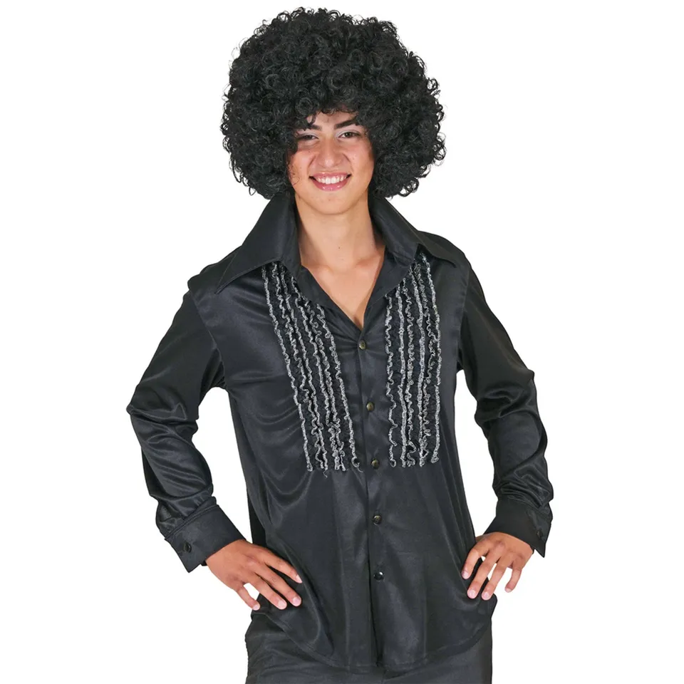 das-kost-mland-herren-hippie-r-schenhemd-schwarz-70er-hemd image 1