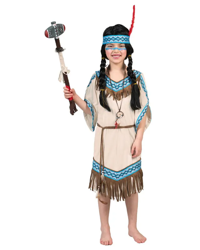 das-kost-mland-thundering-teepee-indianerin-kost-m-gr-116-beige image 1