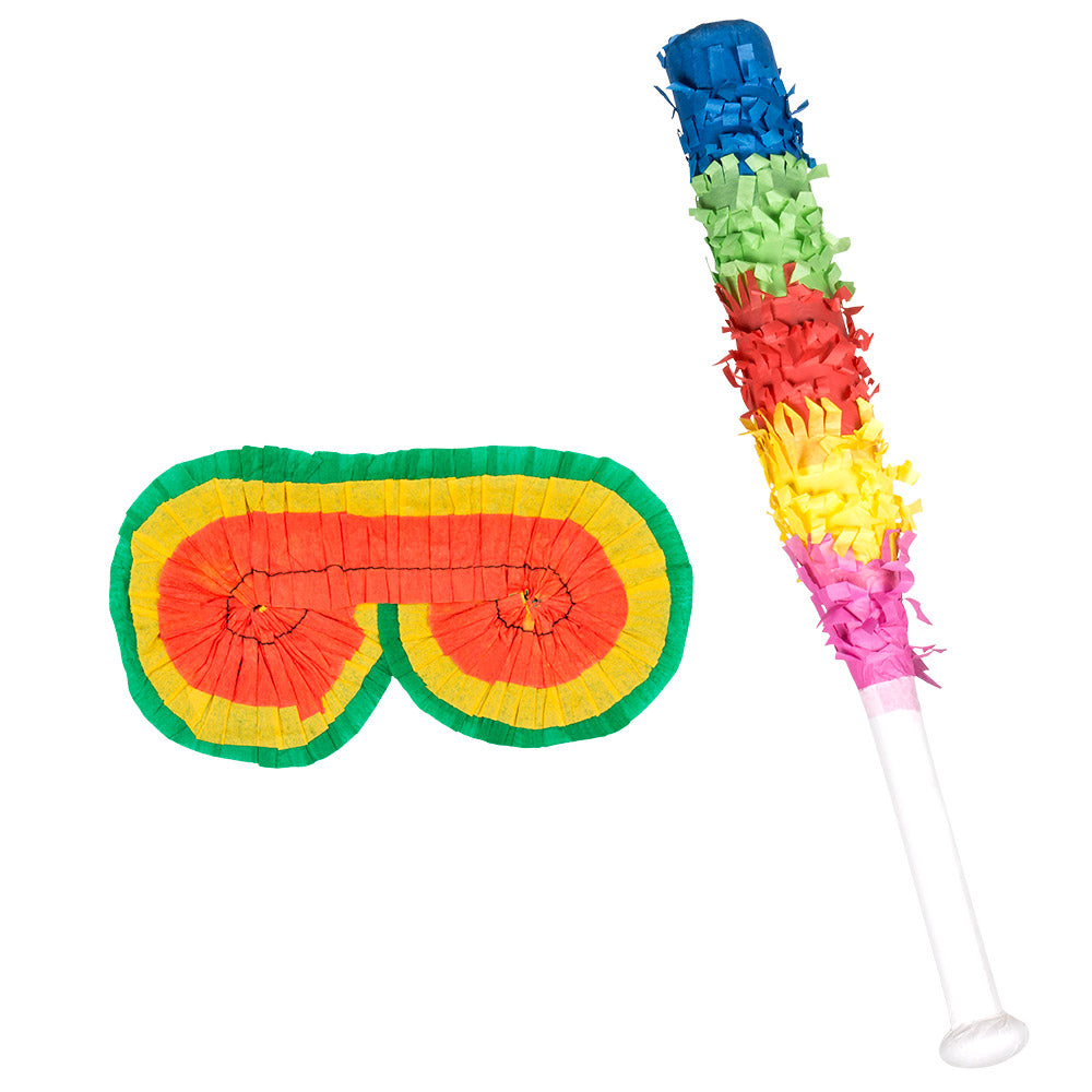 das-kost-mland-pinata-zubeh-r-set-maske-schlagstock-43cm image 1
