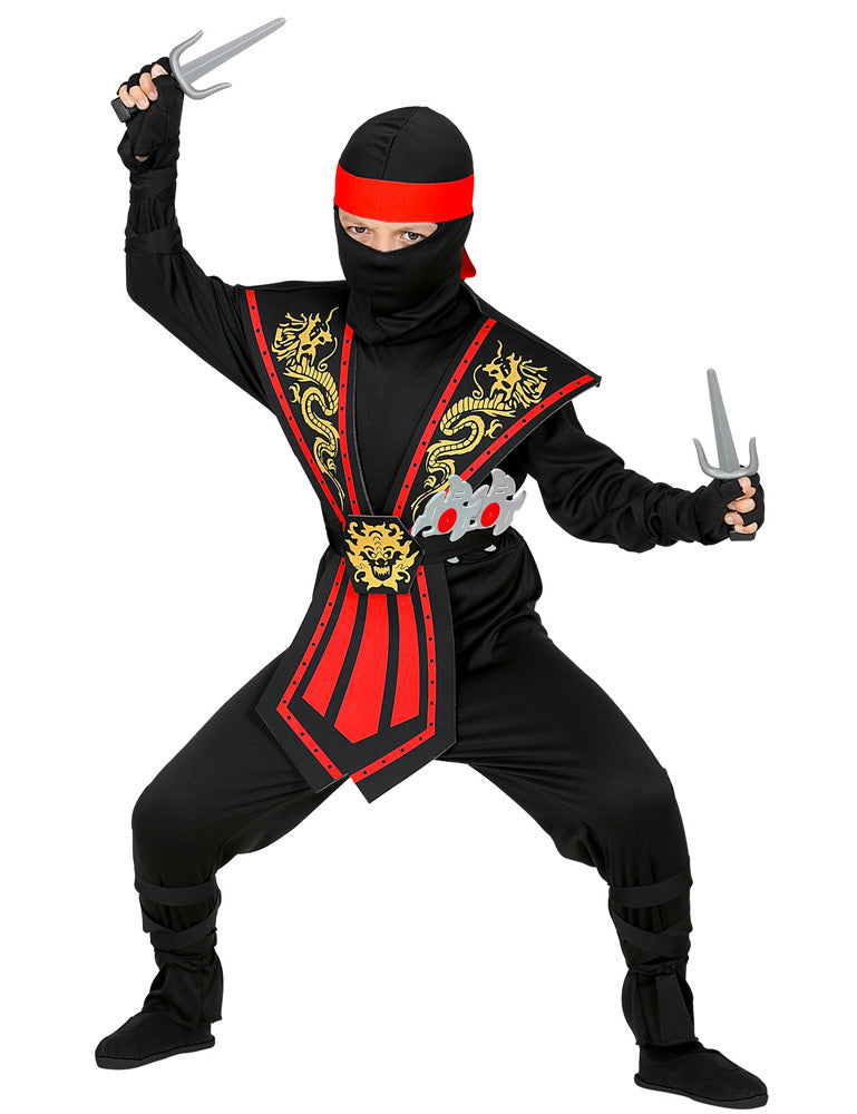das-kost-mland-ninja-kost-m-kinder-rot-schwarz-mit-zubeh-r image 4
