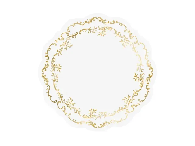 das-kost-mland-dekorationen-tischsets-wei-gold-ornament-6-st-ck image 1