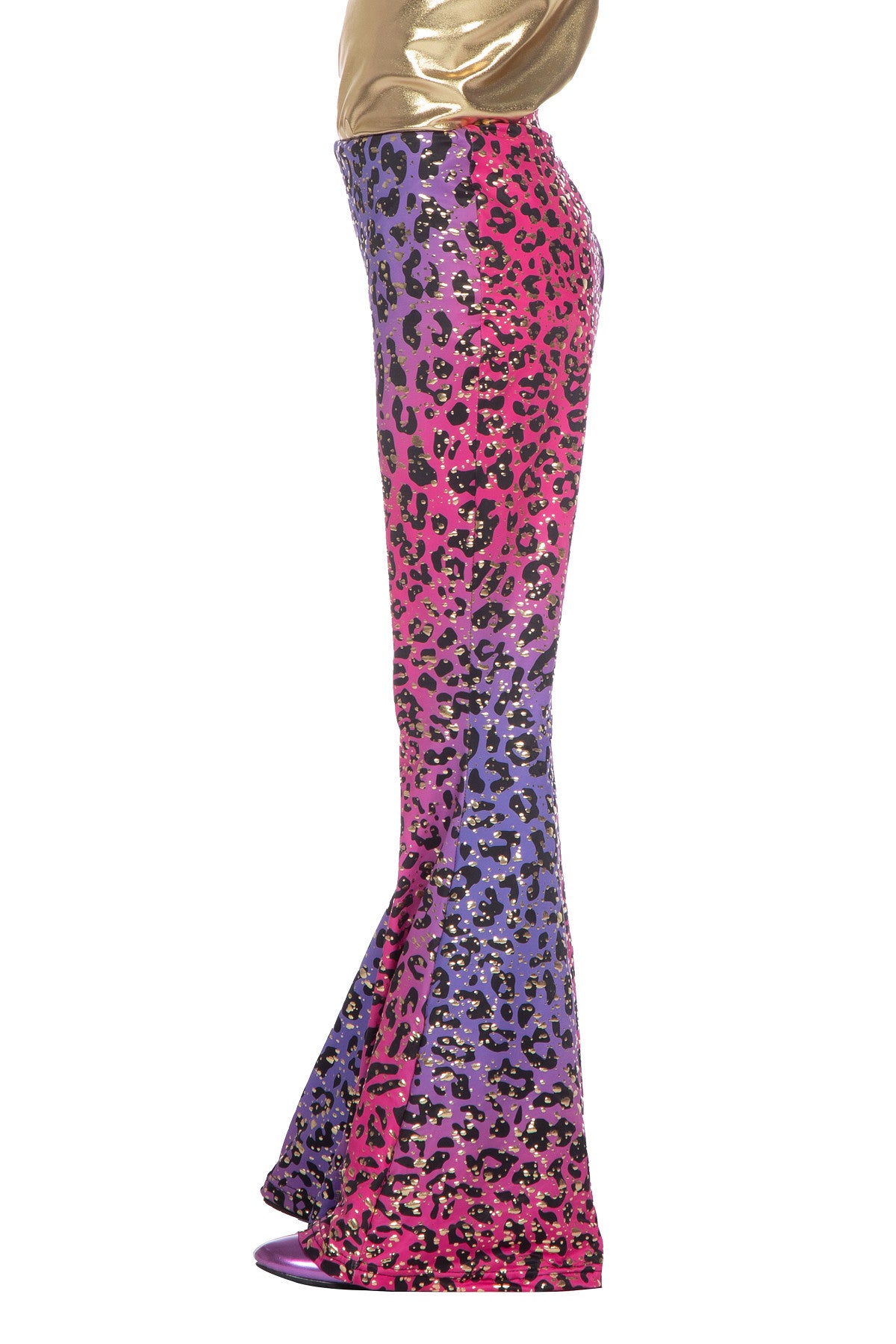 das-kost-mland-m-dchen-hippiehose-panther-glitzer-lila-128 image 2