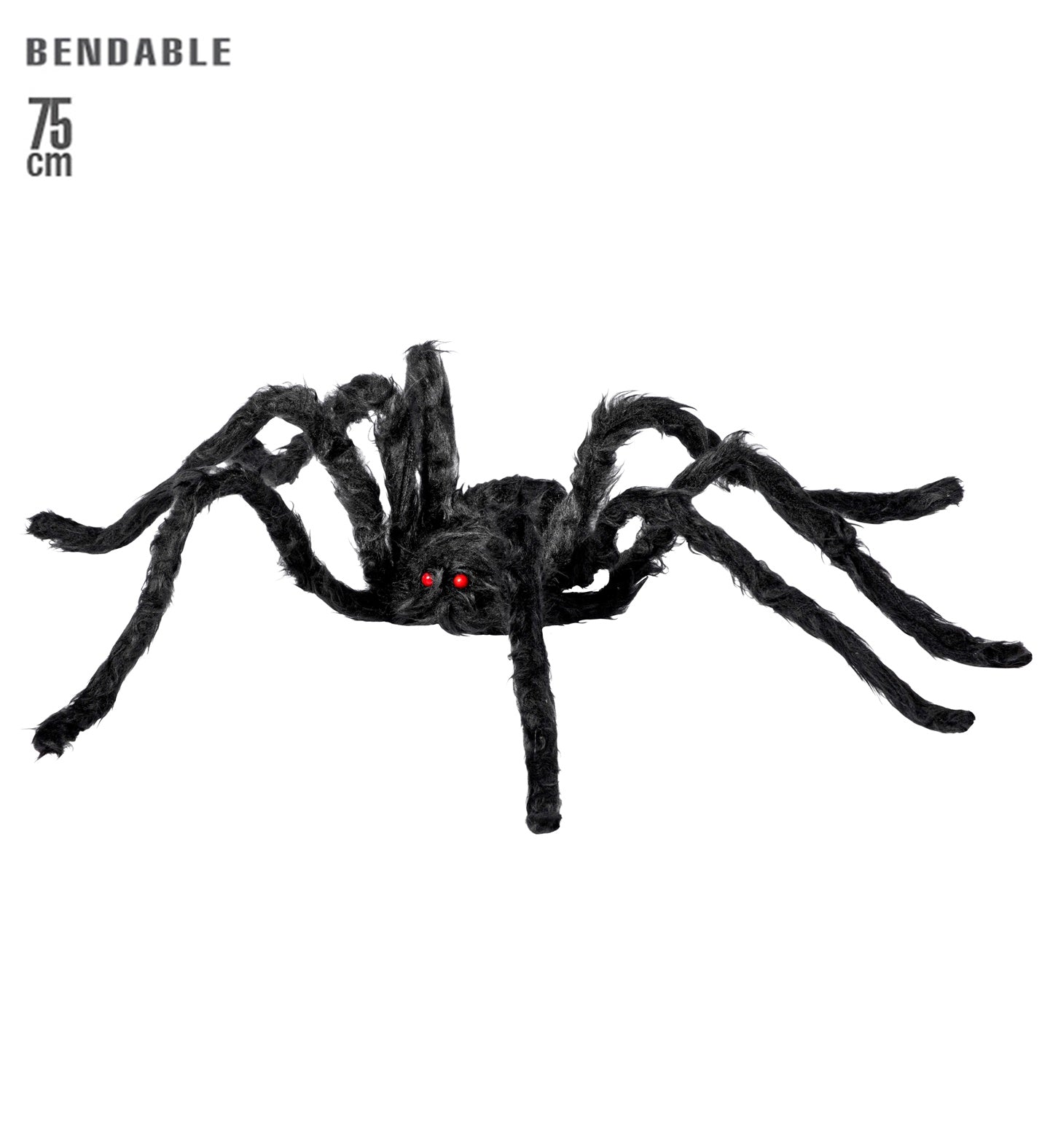 das-kost-mland-halloween-spinne-riesige-haarige-spinne-75cm-schwarz image 3