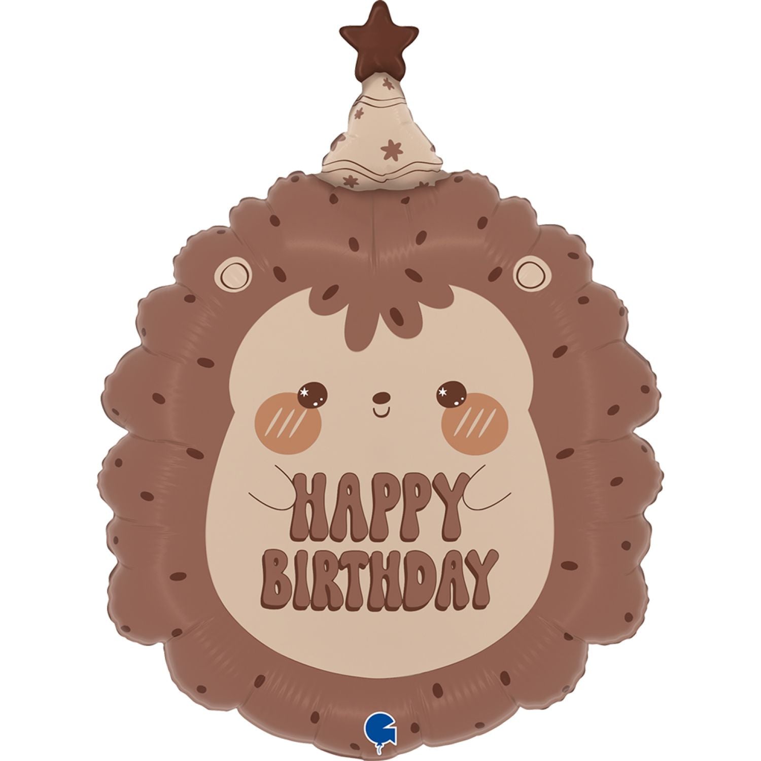 das-kost-mland-dekorationen-folienballon-igel-happy-birthday-61cm image 1