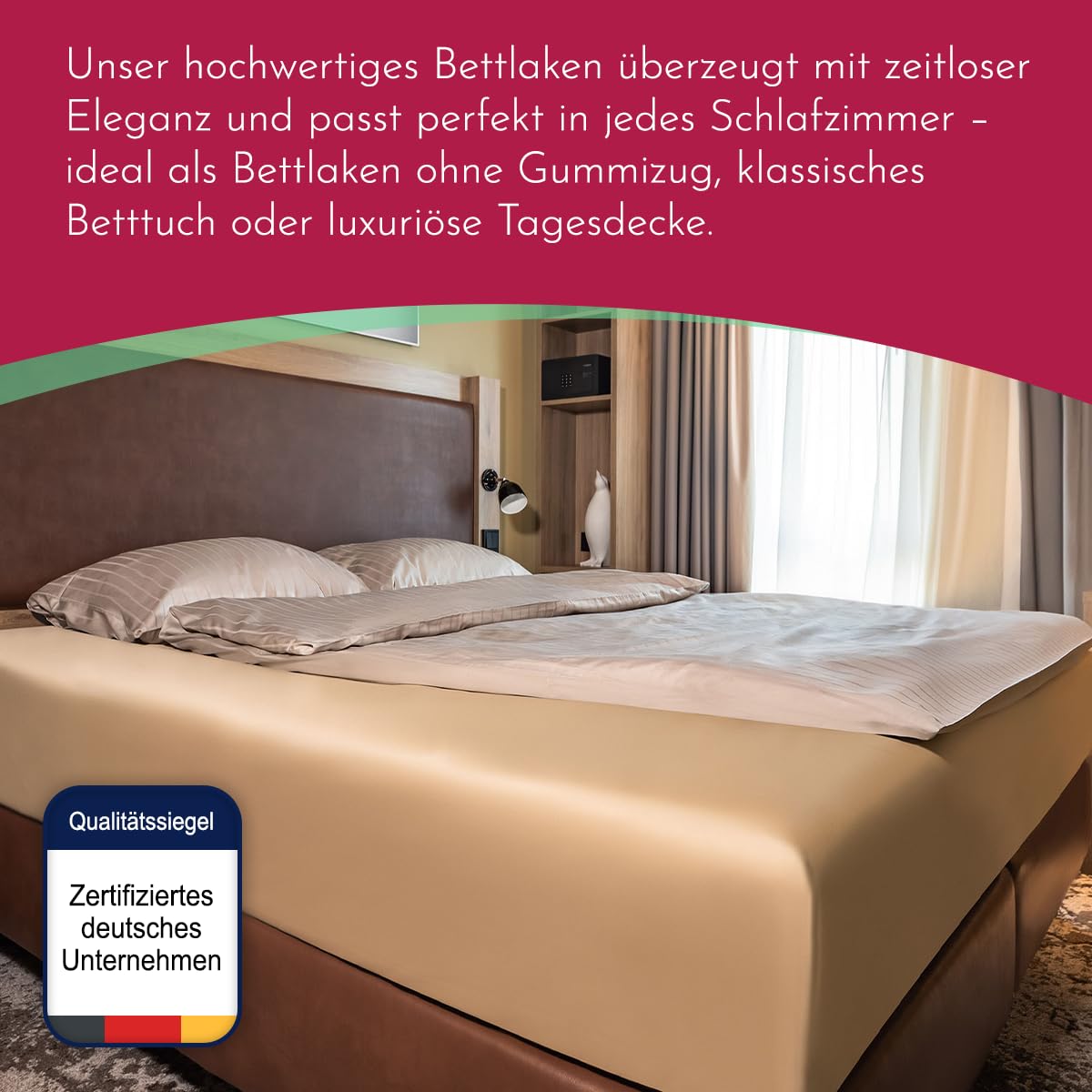 clinotest-satin-bettlaken-240x290-beige-ohne-gummizug image 5