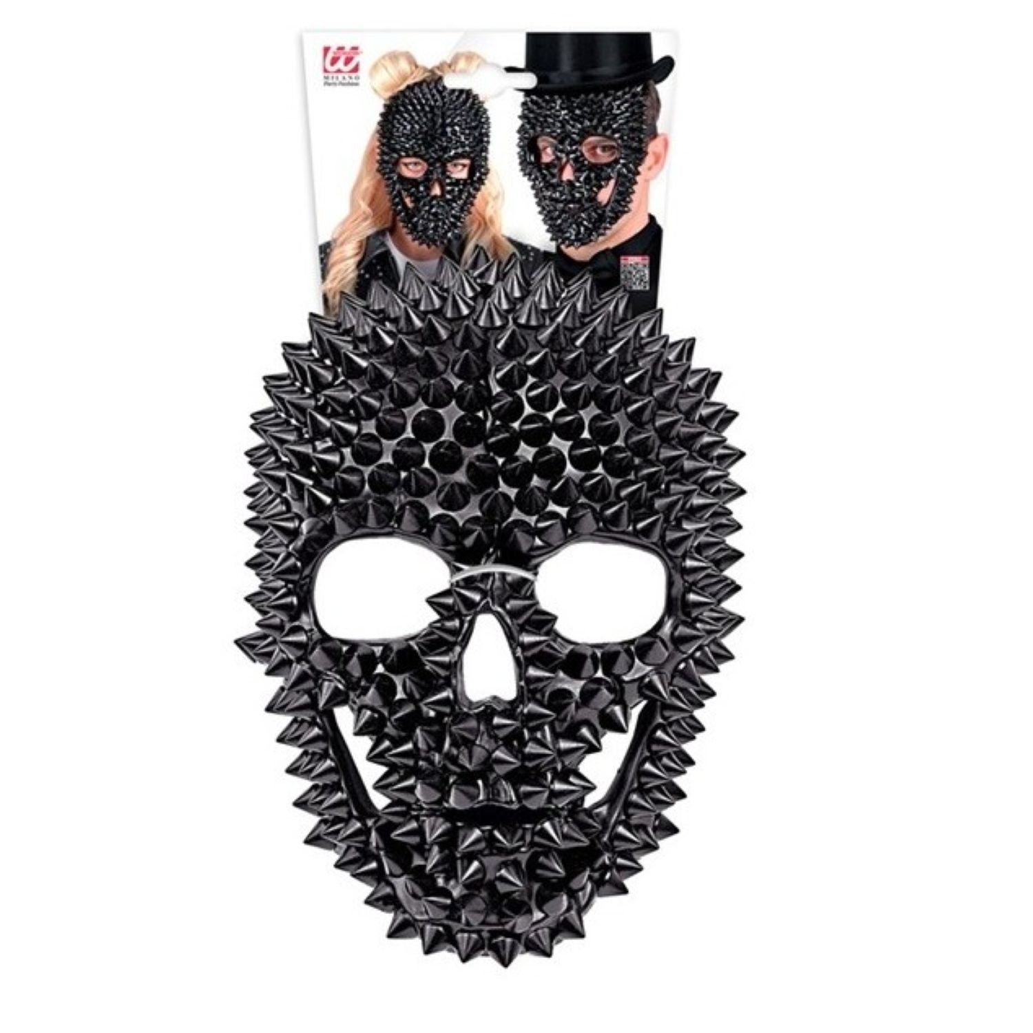 das-kost-mland-horror-totenkopf-maske-mit-nieten-schwarz image 2