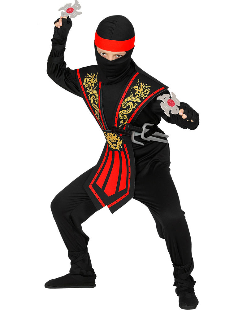 das-kost-mland-ninja-kost-m-kinder-rot-schwarz-mit-zubeh-r image 3