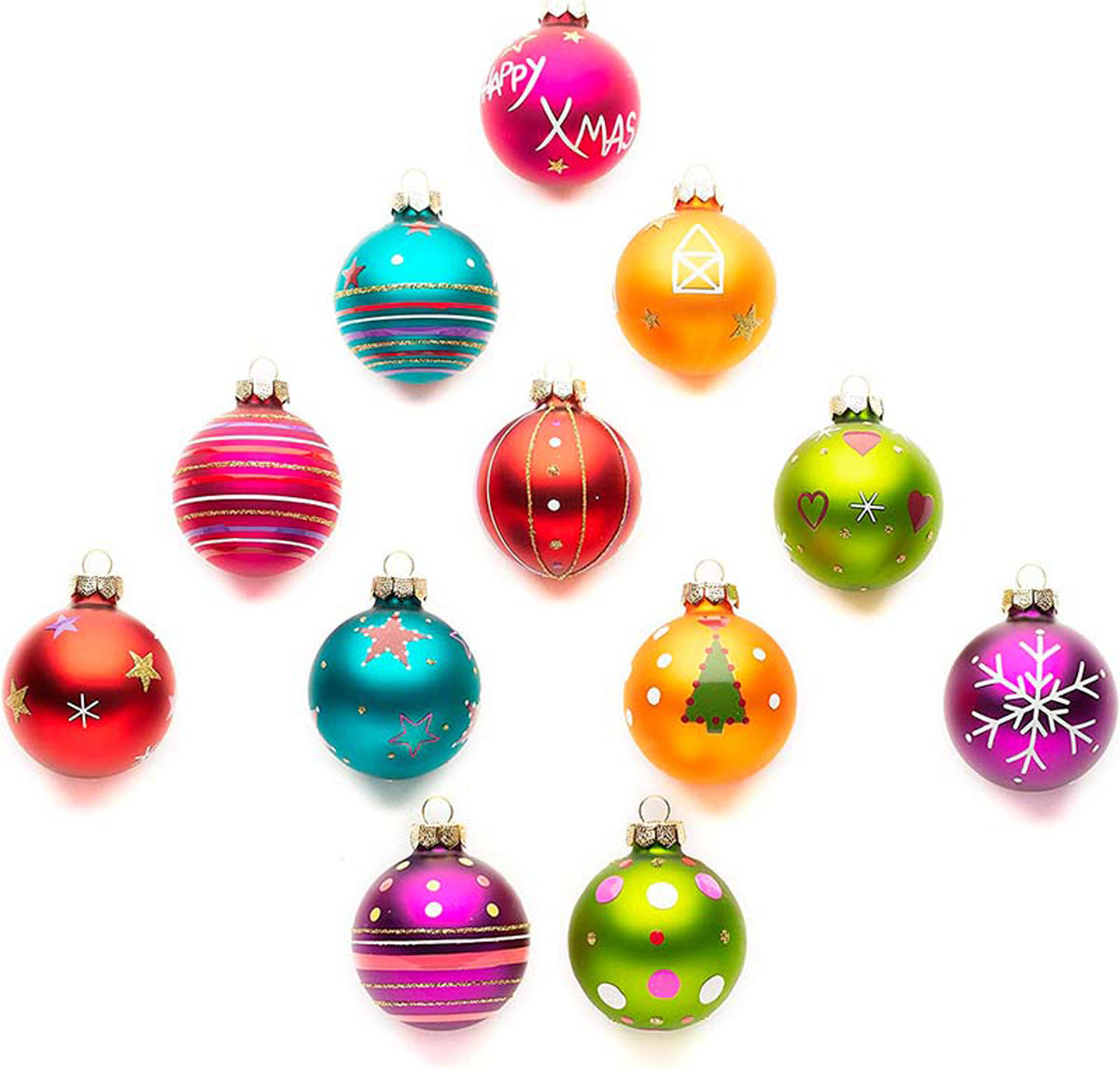 das-kost-mland-dekorationen-happy-xmas-weihnachtskugeln-glas-6cm-12st image 1
