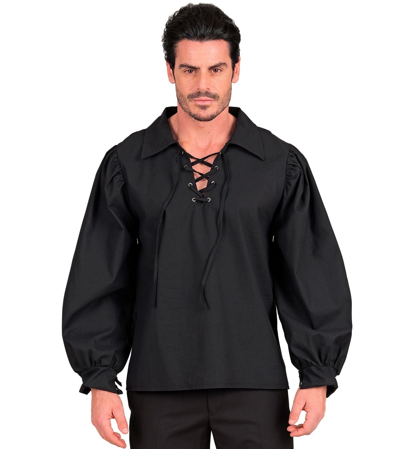das-kost-mland-herren-historisches-hemd-schwarz-gr-l-xl-schn-rhemd image 1