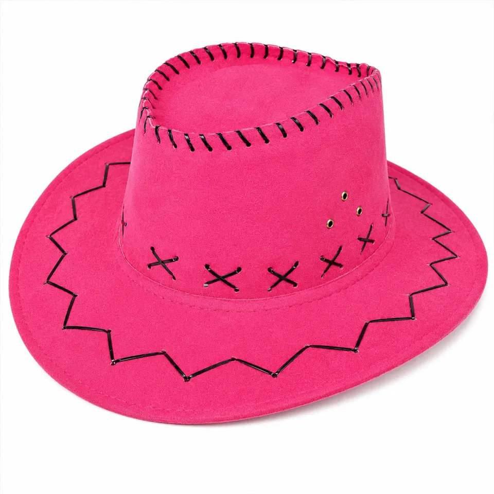 das-kost-mland-accessoires-cowboyhut-kinder-pink-western-48-cm image 1