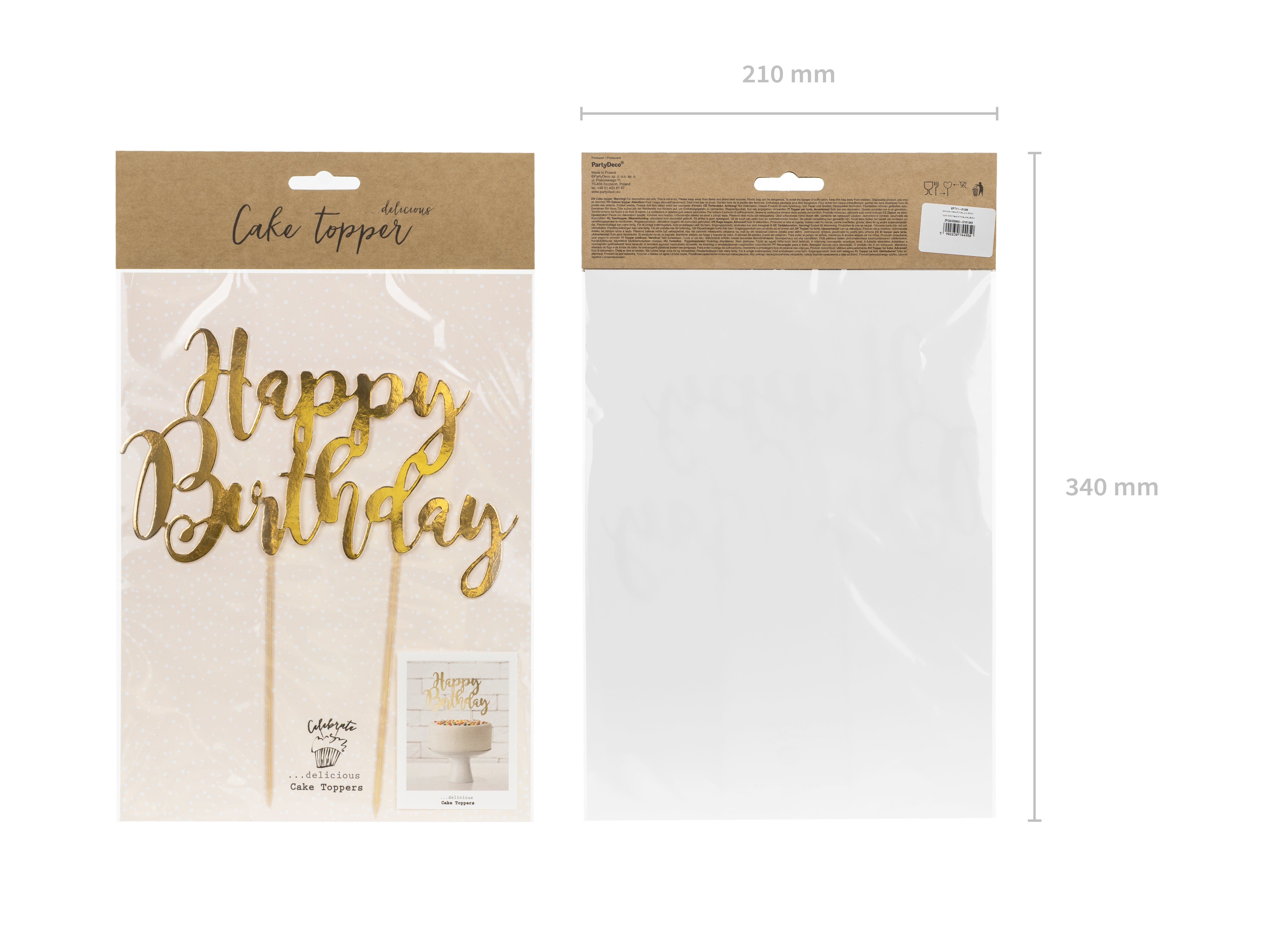 das-kost-mland-tortendeko-happy-birthday-gold-22-5cm image 2